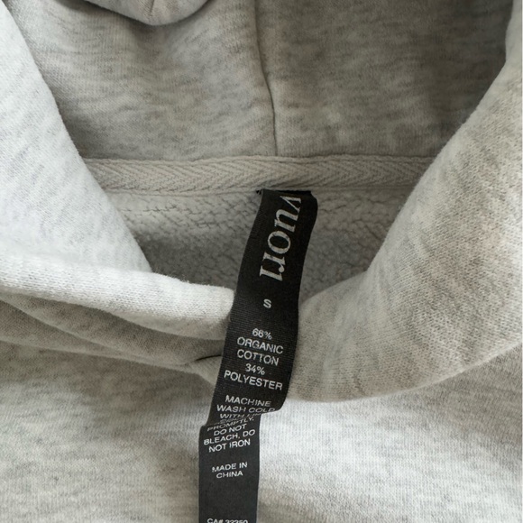 VUORI RESTORE OVERSIZED FLEECE HOODIE•PALE HEATHER GREY•SIZE SMALL - Picture 7 of 12